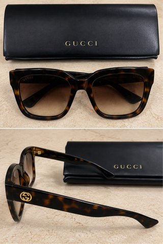 Occhiali da sole Gucci tartarugati