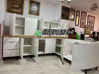 Muebles de Cocina Blancos L 260x220 cm