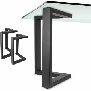 2 Patas metálicas acero para mesa NUEVAS