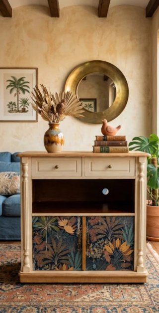 Mueble recibidor restaurado