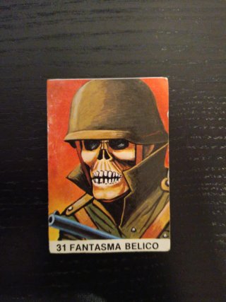 Cromo 31 Fantasma Bélico - Colección Monstruos