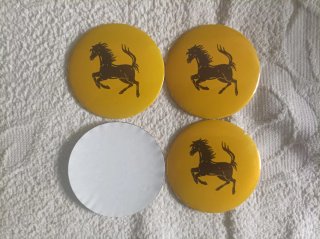 4 Pegatinas 56mm Ferrari tapabuje centro rueda log