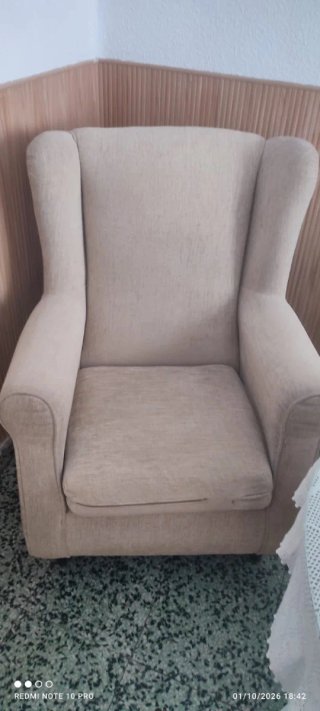 Sillón Individual Beige