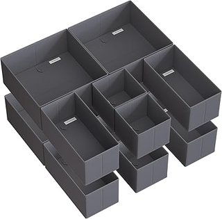 12 cajas de 14x14 a 28x28 cm | SONGMICS Organizadores Cajones, Separadores de Cajones, Juego de 12,