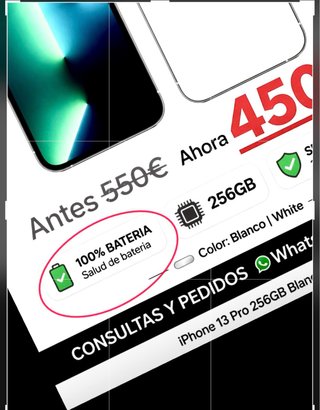 iPhone 13 Pro 256GB Blanco