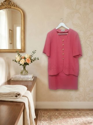Traje de Chaqueta Rosa