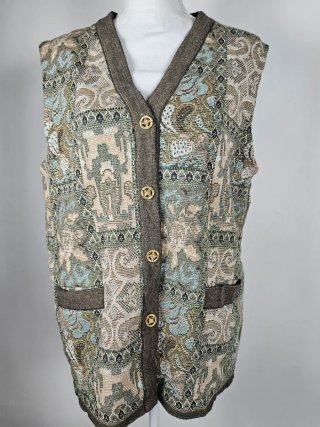 Gilet Vintage Jacquard / Gobelin Laura Belmont