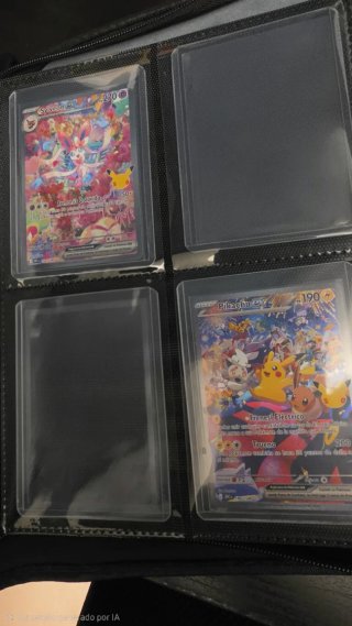 Cartas Pokémon Sylveon ex y Pikachu ex