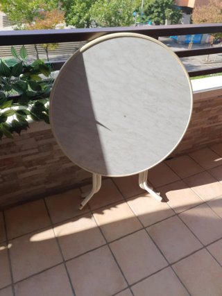 Mesa de Balcón Redonda Plegable
