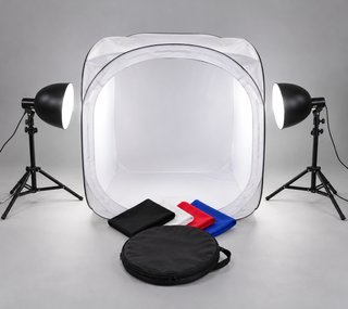 Caja de Luz para Fotografía con Focos