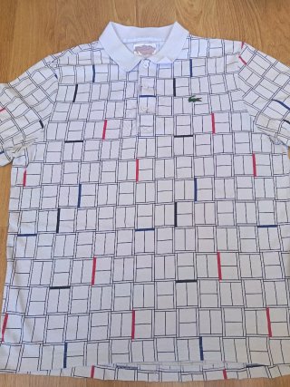Polo Lacoste Sport Novak Djokovic Tennis Print