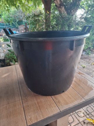 Maceta Grande de Plástico Negra