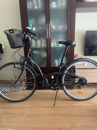 Bicicleta Urbana Btwin Negra