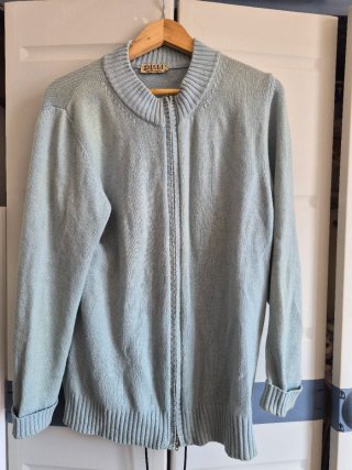 Cárdigan de Cachemir Azul Pitti