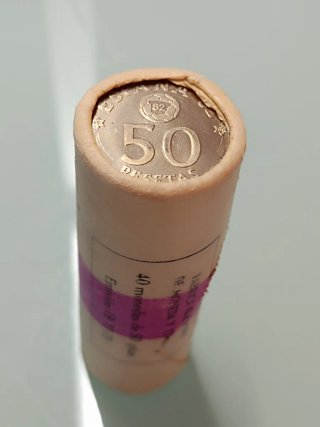 Cartucho 40 Monedas 50 Pesetas Mundial 82