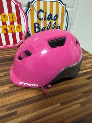 Casco de Ciclismo Infantil B'Twin Rosa