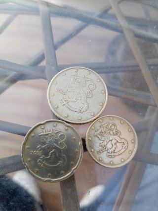 Lote de 3 Monedas de Finlandia