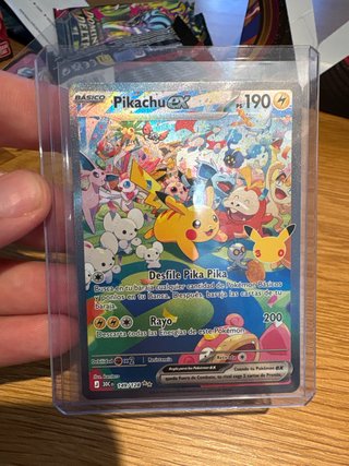 Carta Pokémon Pikachu ex 30 Aniversario