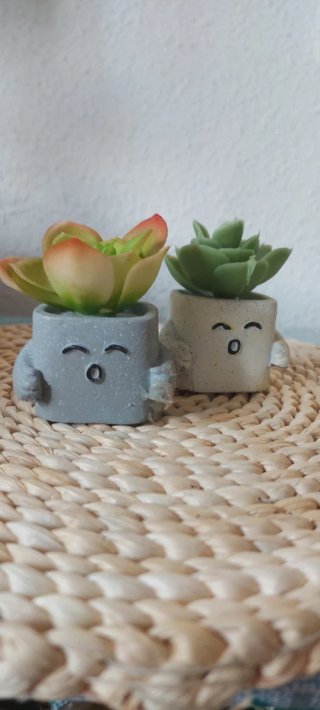 Set de 2 Mini Macetas Decorativas