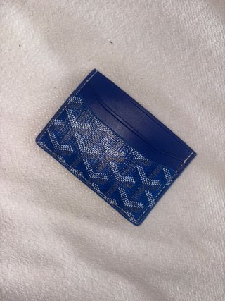 Portacarte Goyard Blu