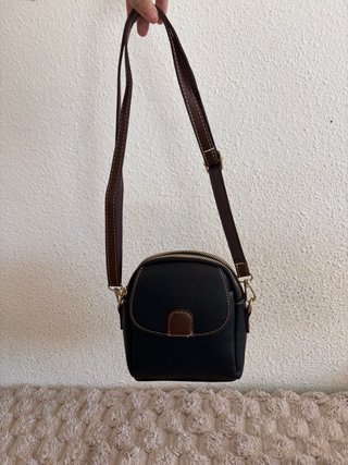 Bolso Bandolera Negro y Marrón