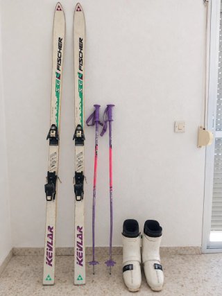 Set de Esquí Fischer, fijaciones y Botas Salomon