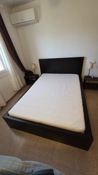 Cama IKEA MALM 140x200 cm Negra