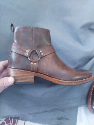 Stivali in pelle marroni