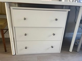 Cajonera Blanca de 3 Cajones