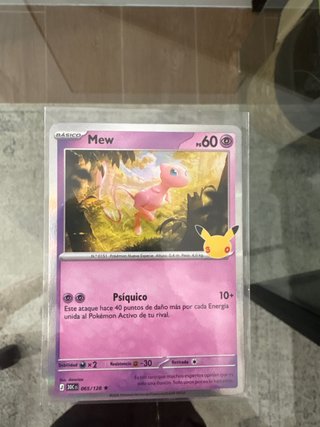 Carta Pokémon Mew 25 Aniversario