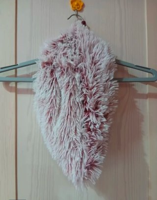 Fular de Pelo Sintético Rosa