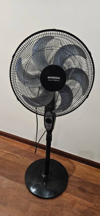 Ventilador de Pie Negro