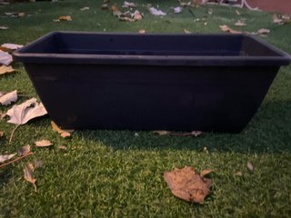 Macetero Rectangular Negro