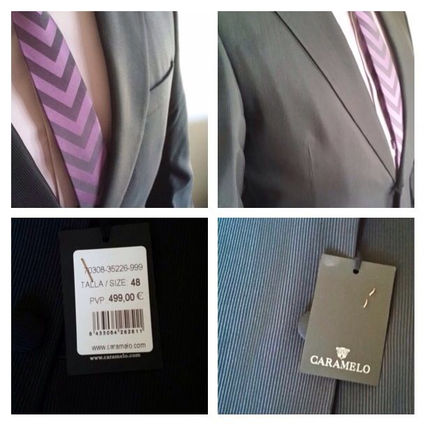 Traje ceremonia Caramelo (negro, T48)